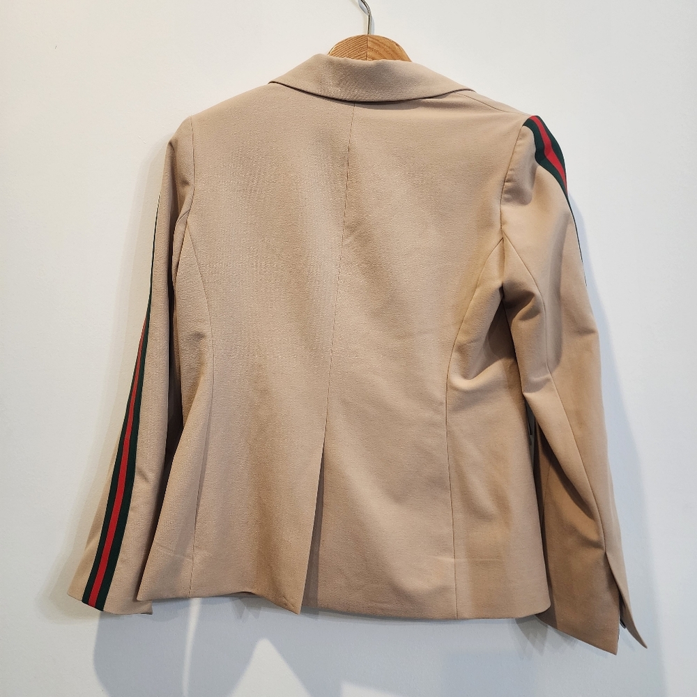 DREW Tai-ribbon Blazer in Khaki Size Small Contemporary Career Work Camel - Picture 4 of 16